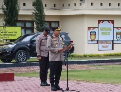 Kapolres Humbahas Pimpin Apel Kesiapan Pengamanan VVIP