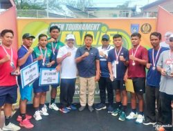 Habibi – Yasin Juara Pertama Ganda Putra Prestasi di Open Tournament Tenis Lapangan Semarak HUT Kota Langsa Ke-28