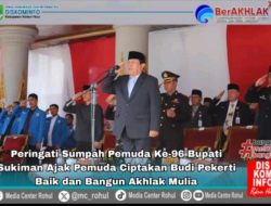 Peringatan Hari Sumpah Pemuda Ke 96, Bupati  Sukiman Ajak Pemuda Ciptakan Budi Pekerti Baik Dan Bangun Akhlak Mulia