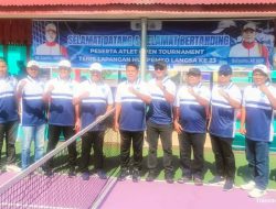 Semarak HUT Kota Langsa Ke-28 Disporapar Gelar Open Tournament Tenis Lapangan (Aceh-Sumut)