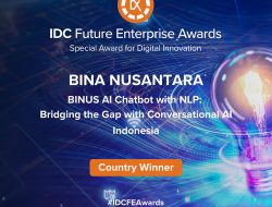 Perusahaan Paling Inovatif dalam Digitalisasi di Indonesia: BINUS Raih Penghargaan dari IDC Awards 2024