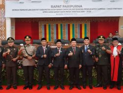 Kalapas Blangpidie Hadiri Rapat Paripurna Pengucapan Sumpah Pimpinan DPRK Aceh Barat Daya