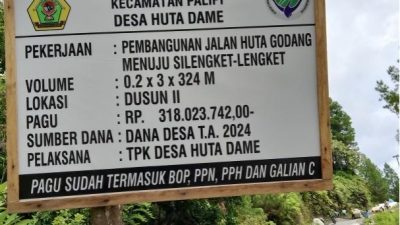 Pembangunan Jalan Kabupaten di Samosir  Menggunakan Material Lokal