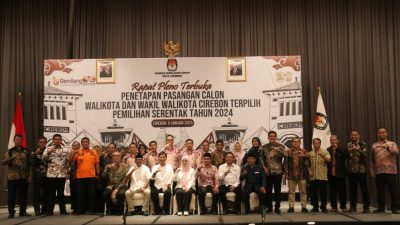 KPU Kota Cirebon Resmi Tetapkan Effendi Edo dan Siti Farida Rosmawati Menjadi Walikota dan Wakil Walikota